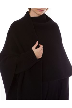 Cardigan in misto lana e cashmere nero ALBERTA FERRETTI | A058066010555